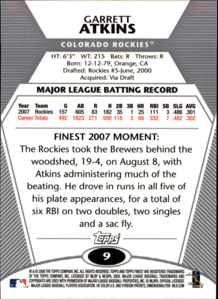 B1772- 2008 Finest Baseball Card #s 1-150 Inserts -You Pick- 15+ FREE US SHIP - Picture 15 of 332