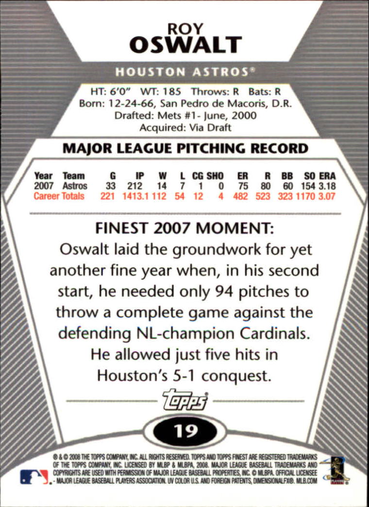 B1772- 2008 Finest Baseball Card #s 1-150 Inserts -You Pick- 15+ FREE US SHIP - Picture 31 of 332