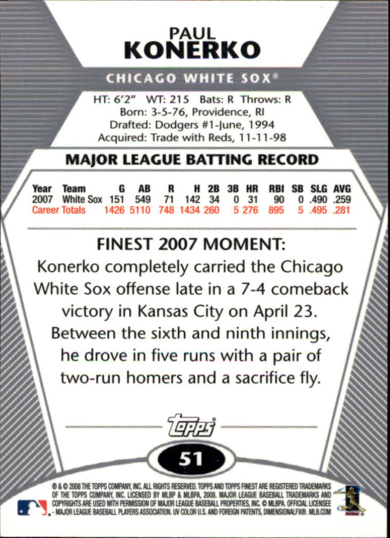 B1772- 2008 Finest Baseball Card #s 1-150 Inserts -You Pick- 15+ FREE US SHIP - Picture 75 of 332