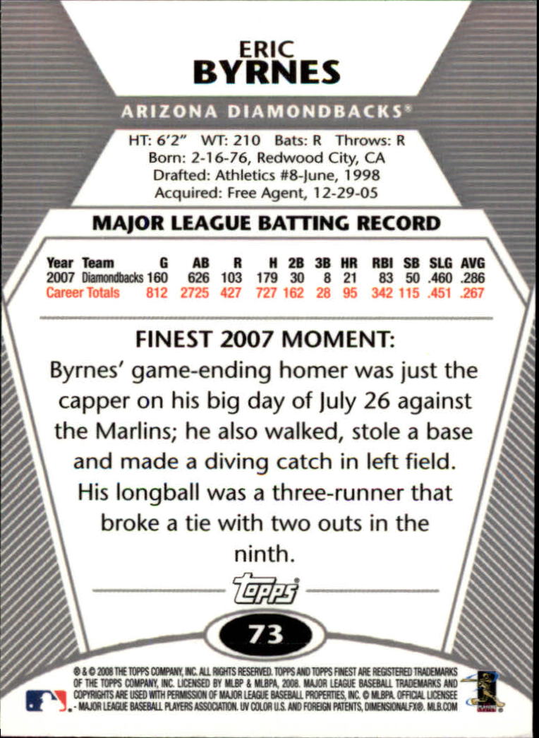 B1772- 2008 Finest Baseball Card #s 1-150 Inserts -You Pick- 15+ FREE US SHIP - Picture 115 of 332