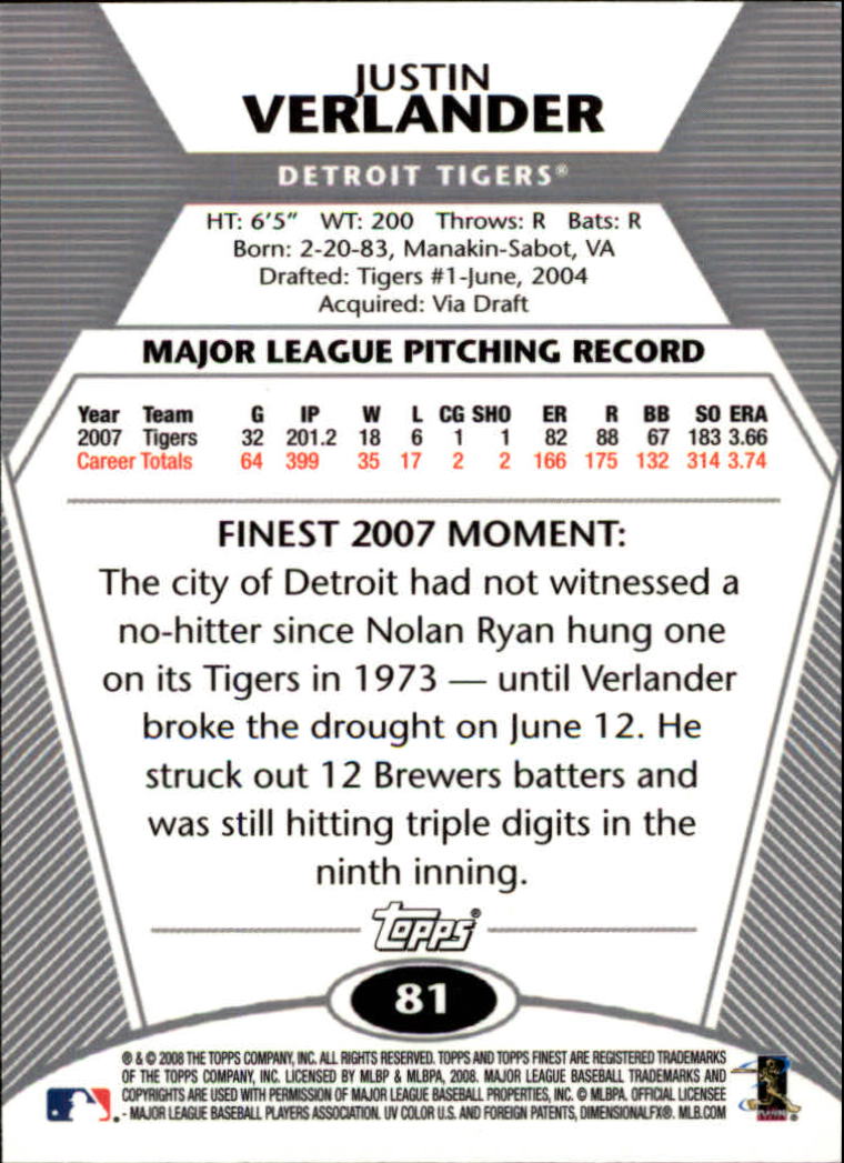 B1772- 2008 Finest Baseball Card #s 1-150 Inserts -You Pick- 15+ FREE US SHIP - Picture 127 of 332