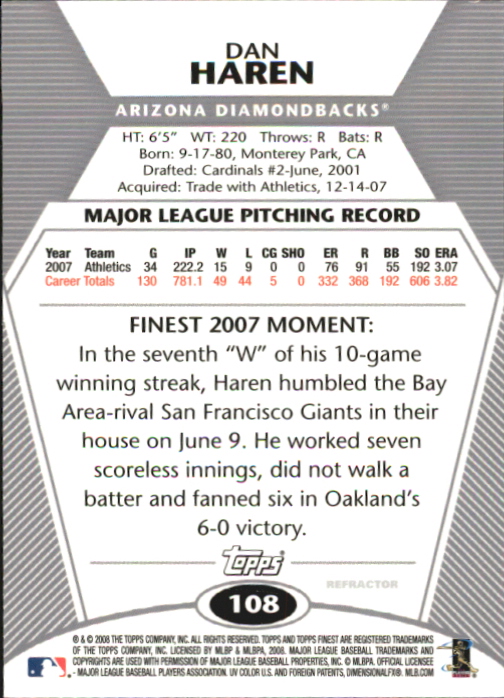 B1772- 2008 Finest Baseball Card #s 1-150 Inserts -You Pick- 15+ FREE US SHIP - Picture 291 of 332