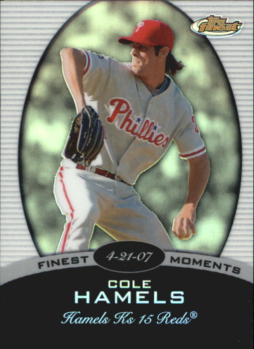 2008 Finest Finest Moments Refractors #CH Cole Hamels
