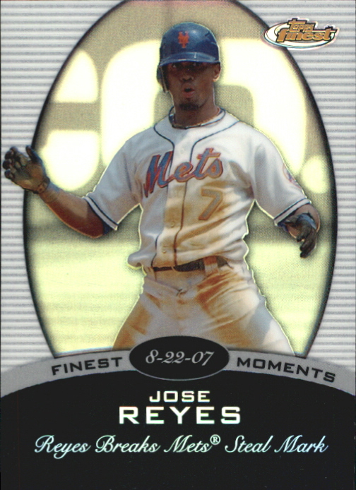 2008 Finest Finest Moments Refractors #JR Jose Reyes