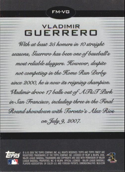 B1772- 2008 Finest Baseball Card #s 1-150 Inserts -You Pick- 15+ FREE US SHIP - Picture 267 of 332