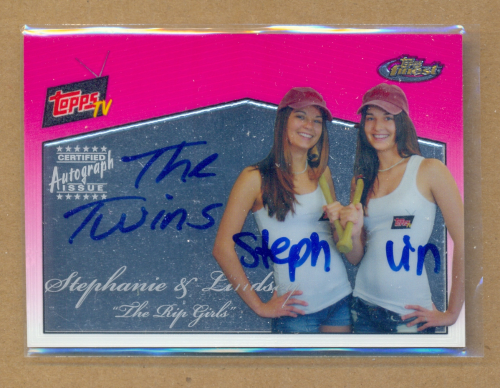 2008 Finest Topps TV Autographs #RGLS Lindsey/Stephanie