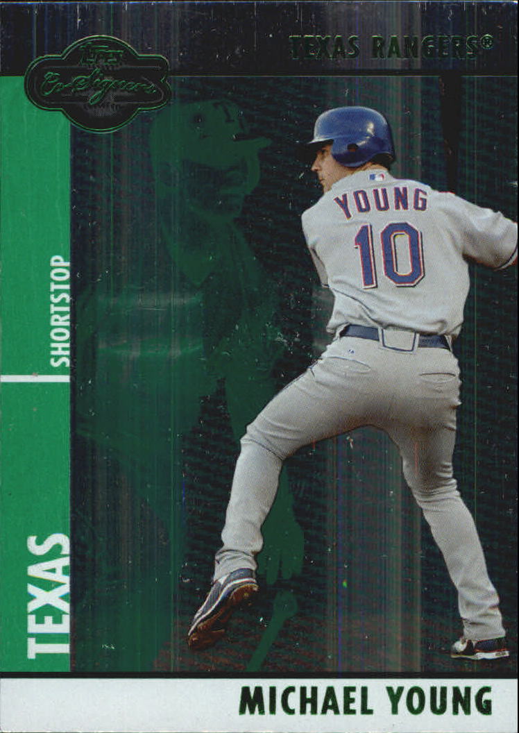 2008 Topps Co-Signers Silver Green #2a Michael Young