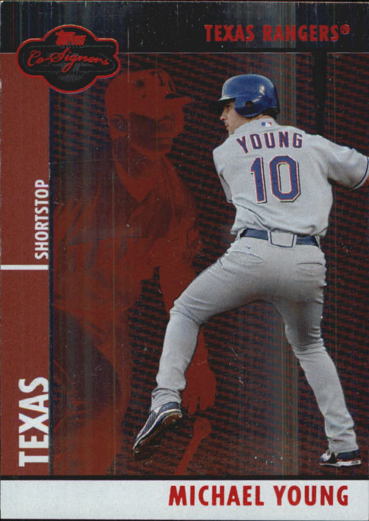 2008 Topps Co-Signers Silver Red #2a Michael Young