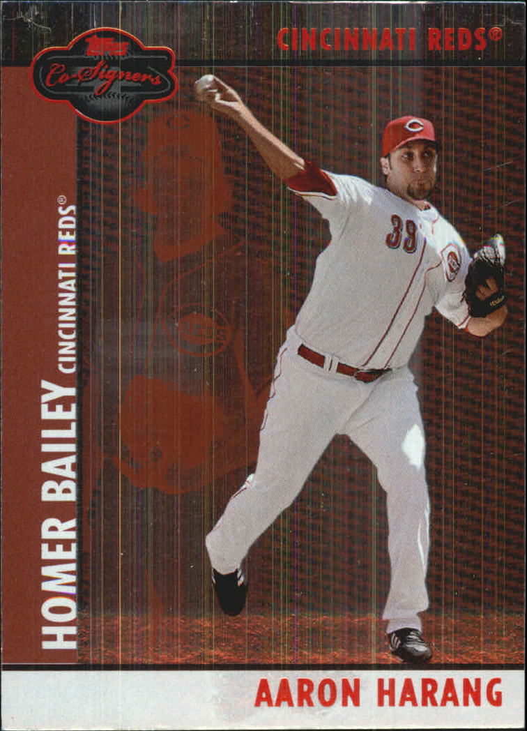 2008 Topps Co-Signers Silver Red #9b Aaron Harang/Homer Bailey