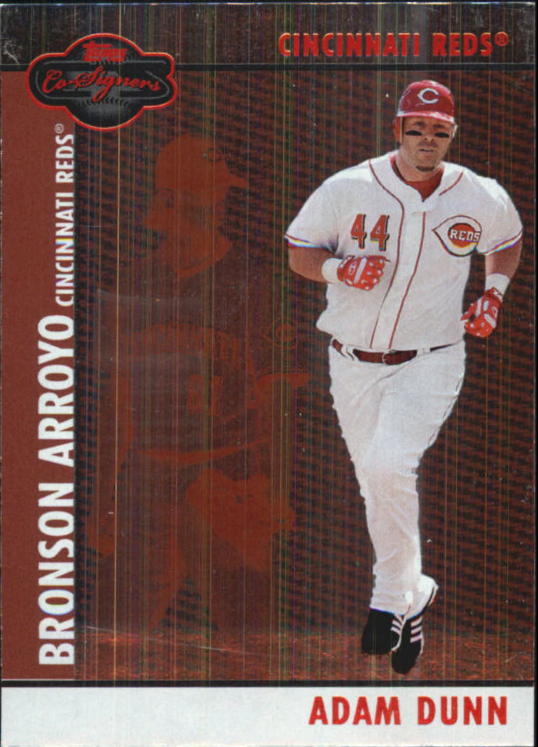 2008 Topps Co-Signers Silver Red #47b Adam Dunn/Bronson Arroyo