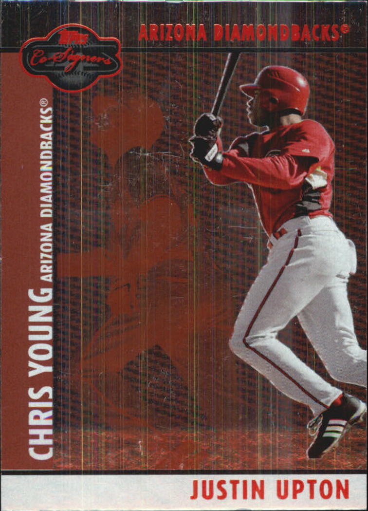 2008 Topps Co-Signers Silver Red #59b Justin Upton/Chris Young