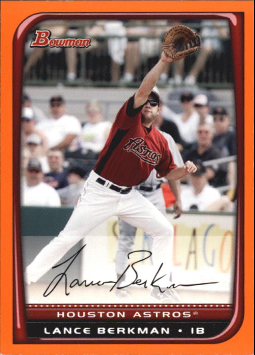 2008 Bowman Orange #49 Lance Berkman