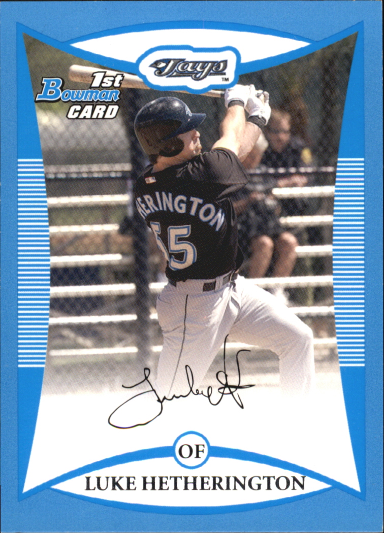 2008 Bowman Baseball "Prospects Blue" Parallel Insert Cards - Picture 8 of 31