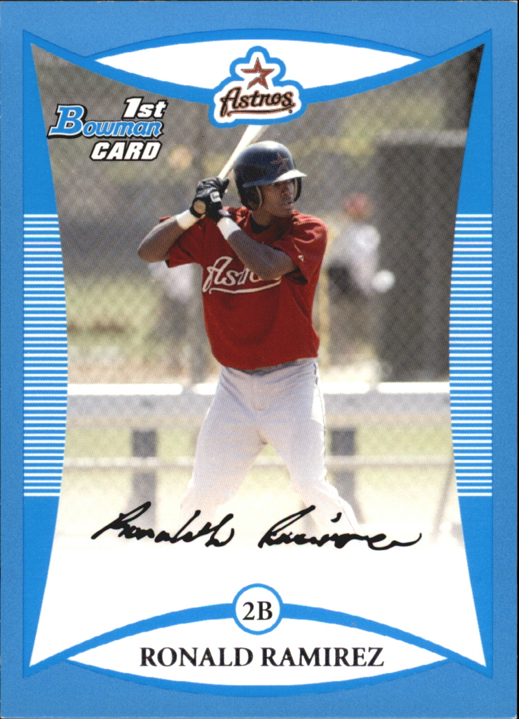 2008 Bowman Baseball "Prospects Blue" Parallel Insert Cards - Picture 18 of 31