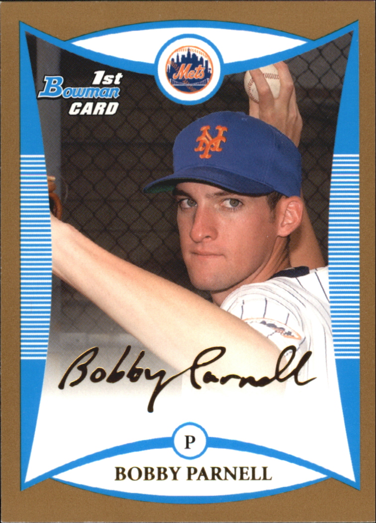 2008 Bowman Baseball "Prospects Gold" Insert Parallel Cards - Picture 14 of 151