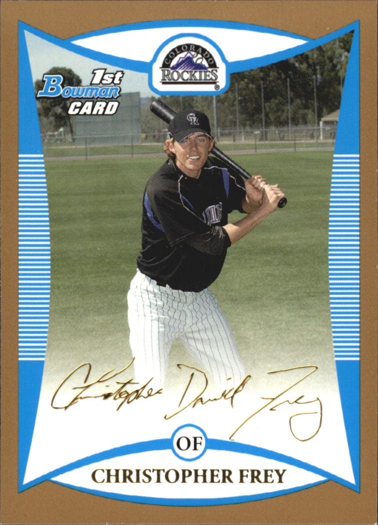 2008 Bowman Baseball "Prospects Gold" Insert Parallel Cards - Picture 18 of 151