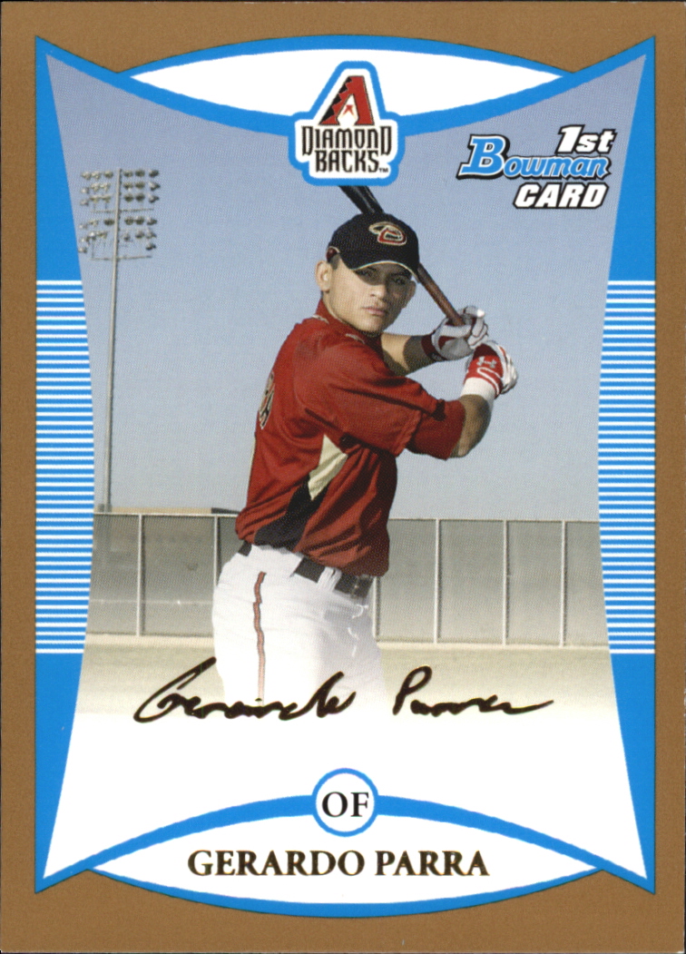 2008 Bowman Baseball "Prospects Gold" Insert Parallel Cards - Picture 26 of 151