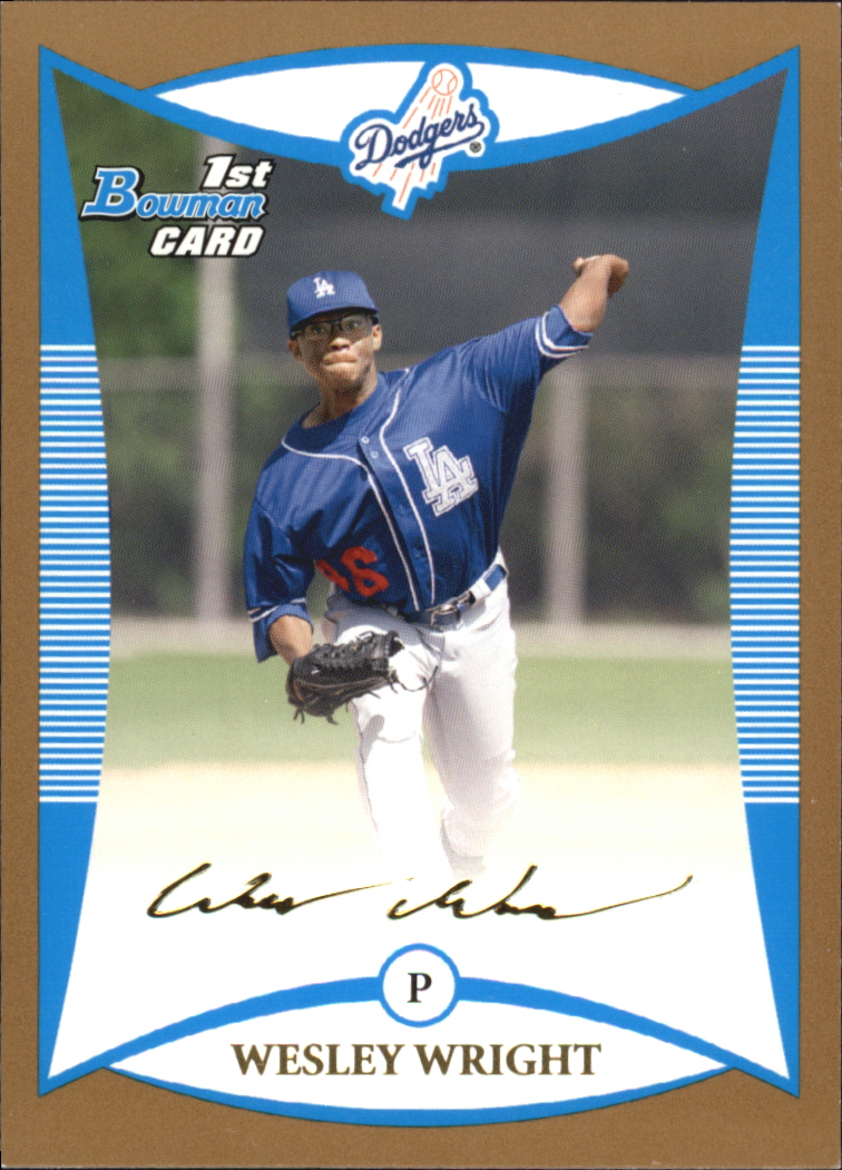 2008 Bowman Baseball "Prospects Gold" Insert Parallel Cards - Picture 28 of 151