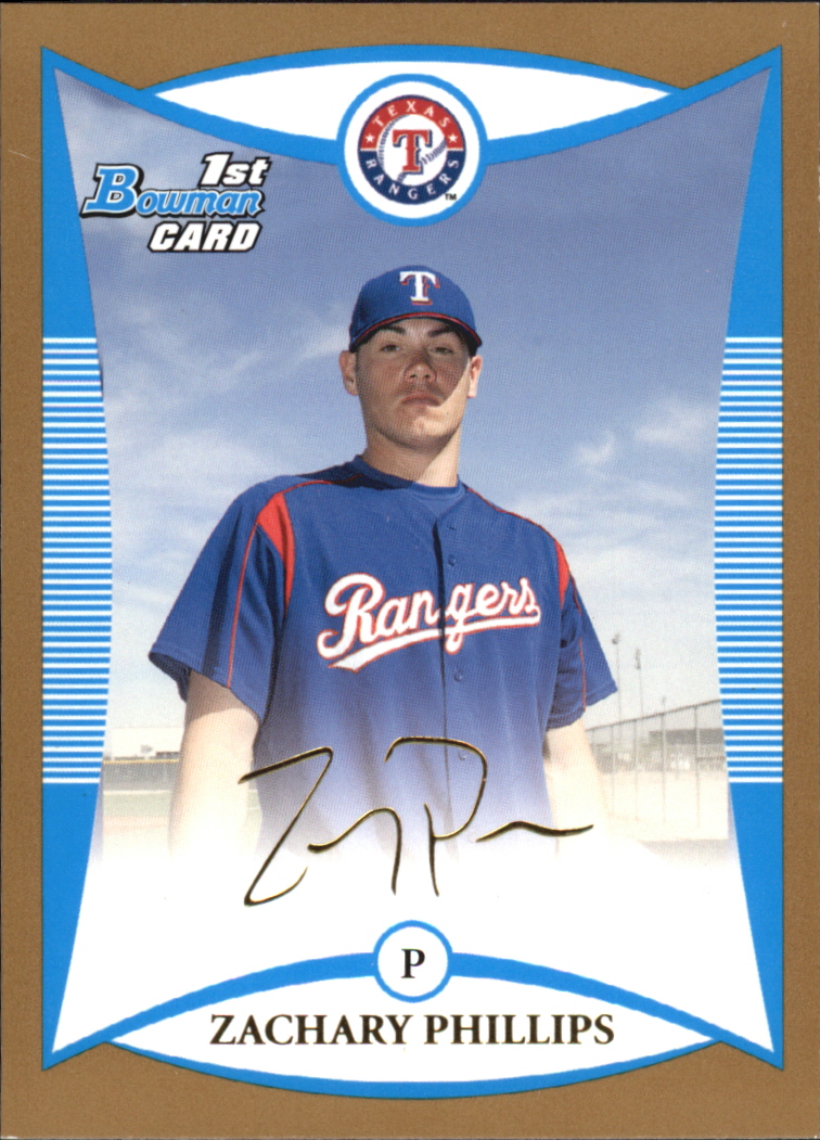 2008 Bowman Baseball "Prospects Gold" Insert Parallel Cards - Picture 34 of 151