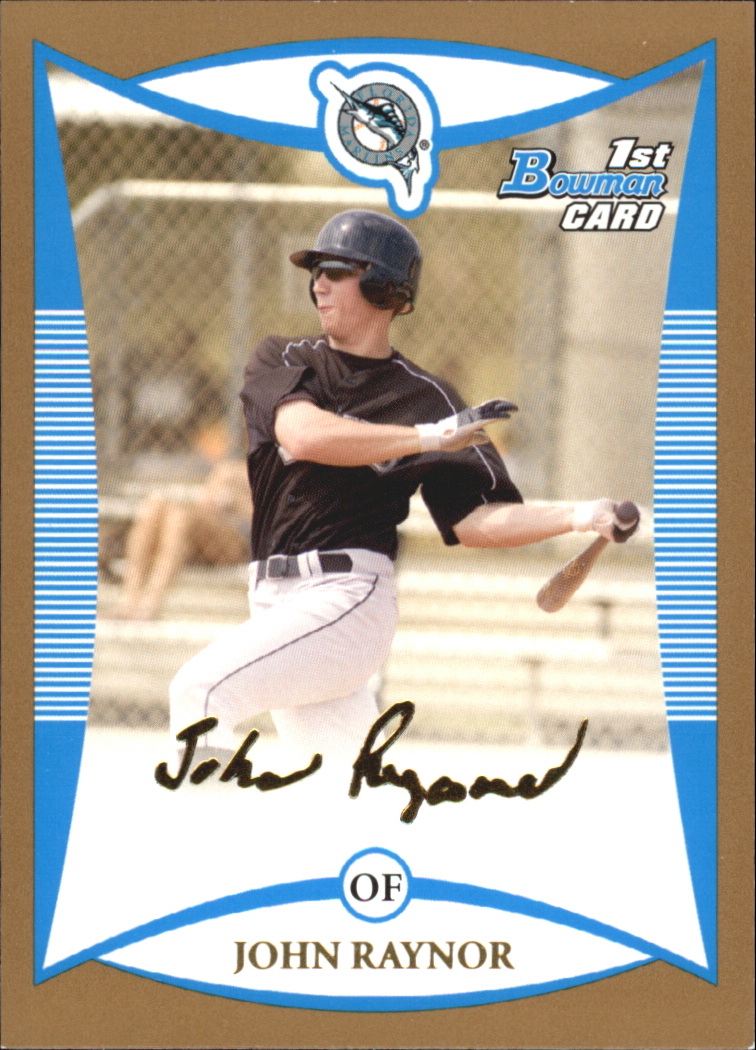 2008 Bowman Baseball "Prospects Gold" Insert Parallel Cards - Picture 36 of 151