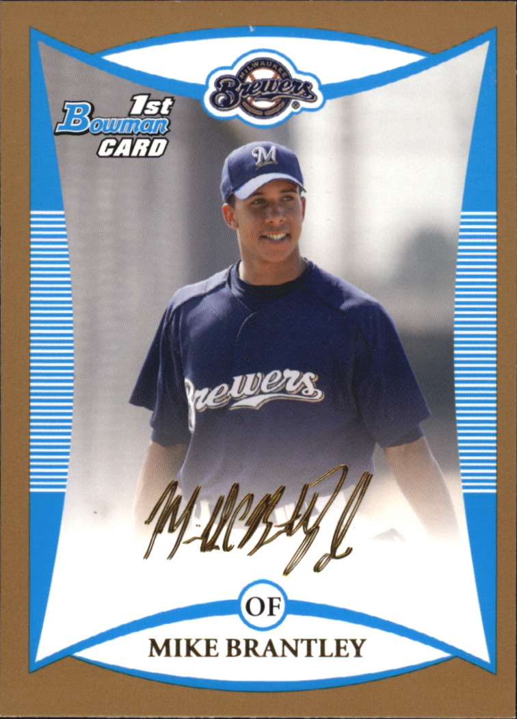 2008 Bowman Baseball "Prospects Gold" Insert Parallel Cards - Picture 50 of 151