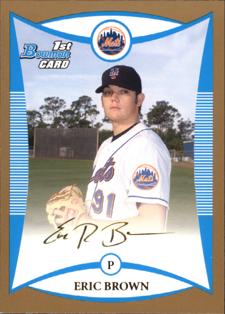 2008 Bowman Baseball "Prospects Gold" Insert Parallel Cards - Picture 52 of 151