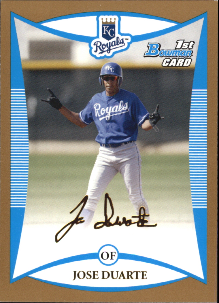 2008 Bowman Baseball "Prospects Gold" Insert Parallel Cards - Picture 54 of 151