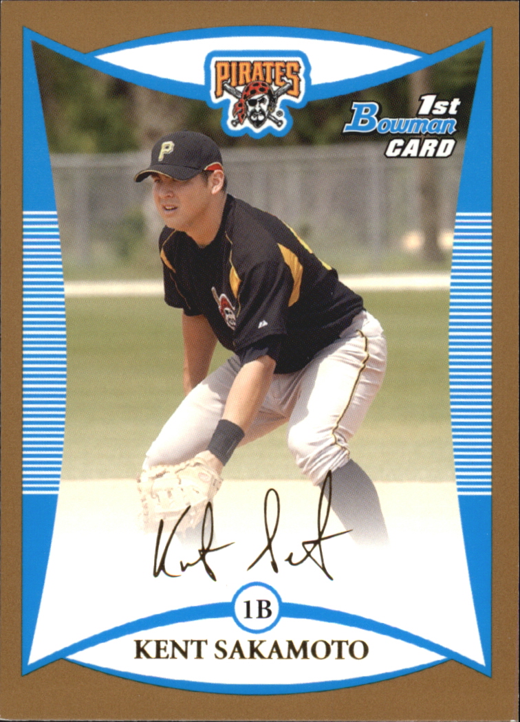 2008 Bowman Baseball "Prospects Gold" Insert Parallel Cards - Picture 58 of 151