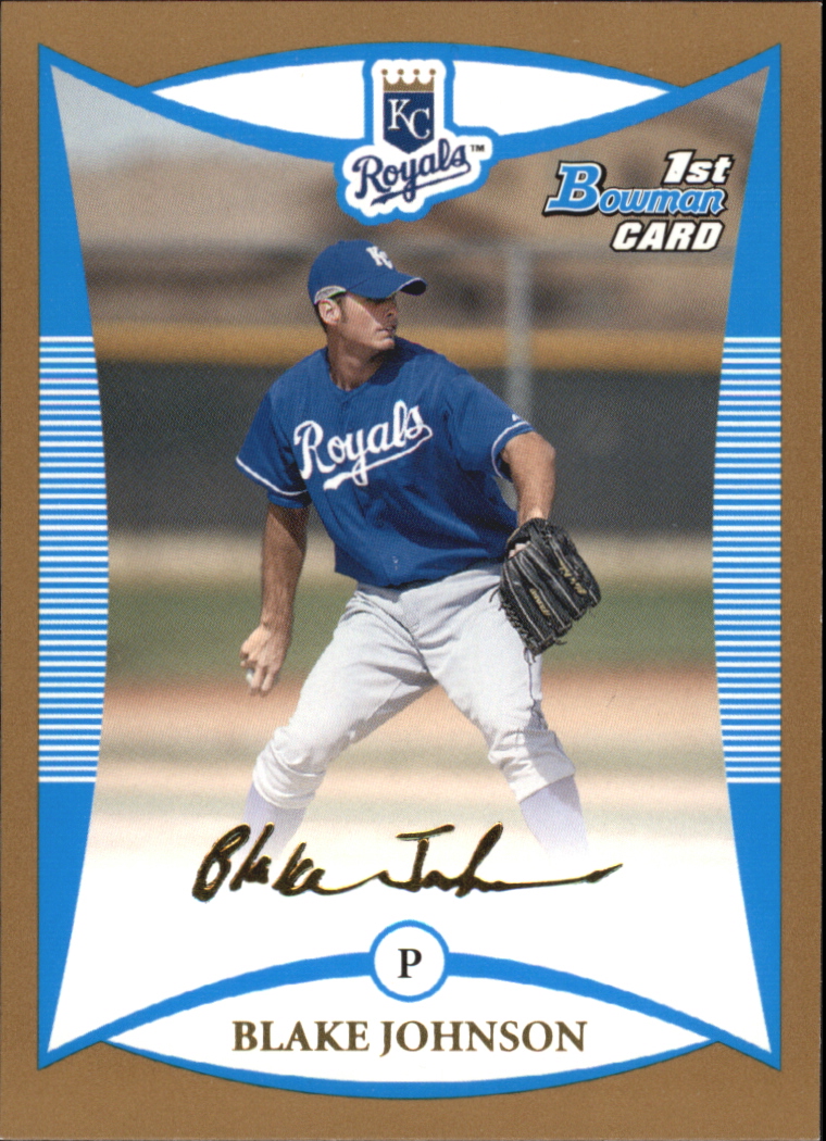 2008 Bowman Baseball "Prospects Gold" Insert Parallel Cards - Picture 66 of 151