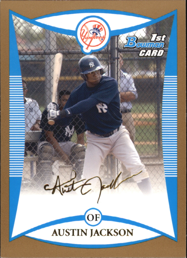 2008 Bowman Baseball "Prospects Gold" Insert Parallel Cards - Picture 68 of 151