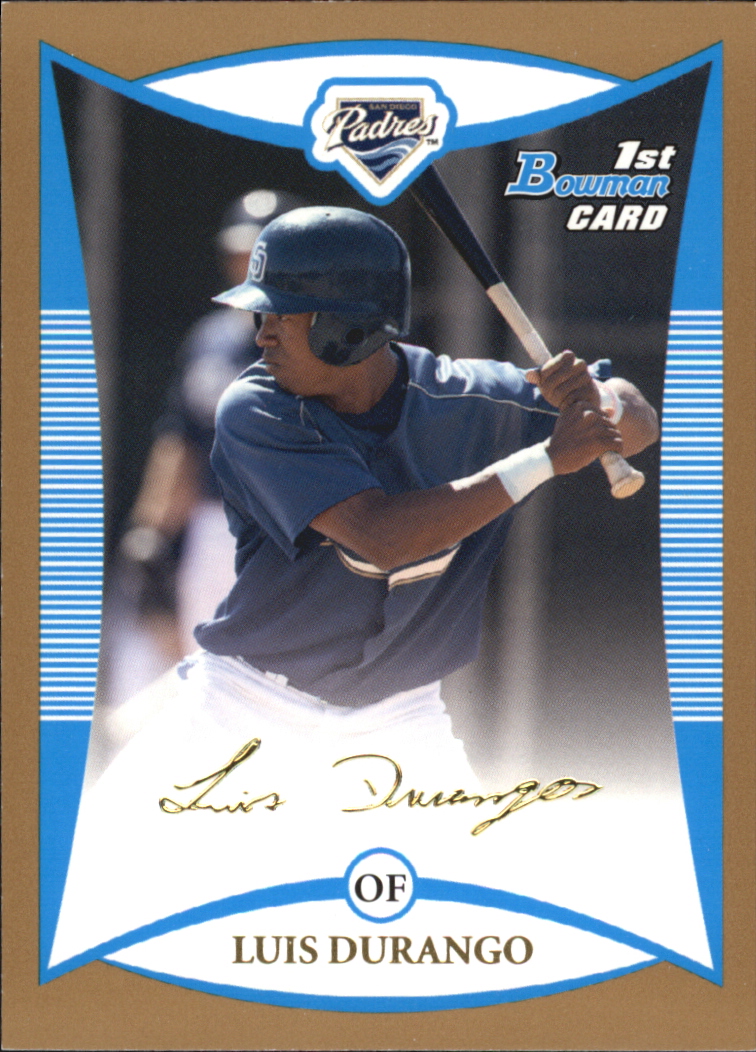 2008 Bowman Baseball "Prospects Gold" Insert Parallel Cards - Picture 72 of 151