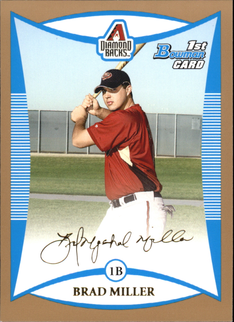 2008 Bowman Baseball "Prospects Gold" Insert Parallel Cards - Picture 96 of 151