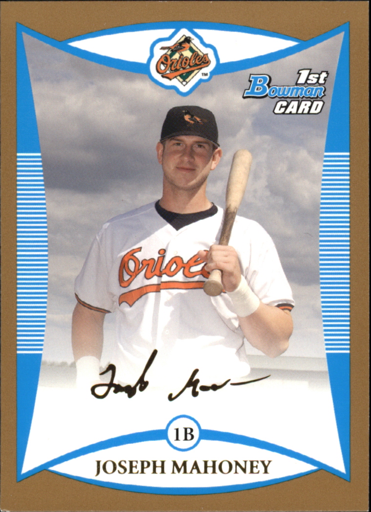 2008 Bowman Baseball "Prospects Gold" Insert Parallel Cards - Picture 100 of 151