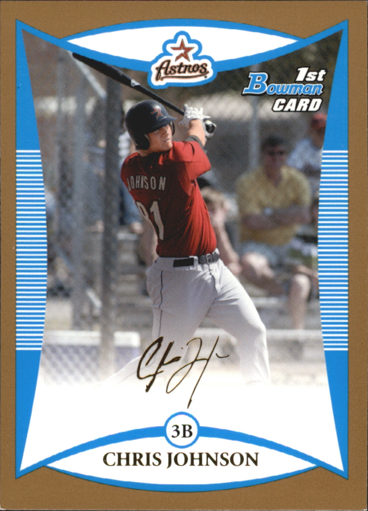 2008 Bowman Baseball "Prospects Gold" Insert Parallel Cards - Picture 108 of 151