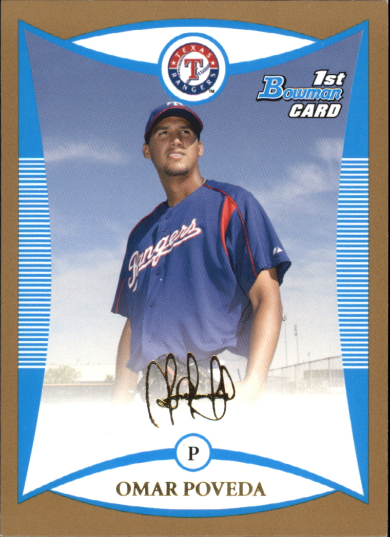 2008 Bowman Baseball "Prospects Gold" Insert Parallel Cards - Picture 124 of 151