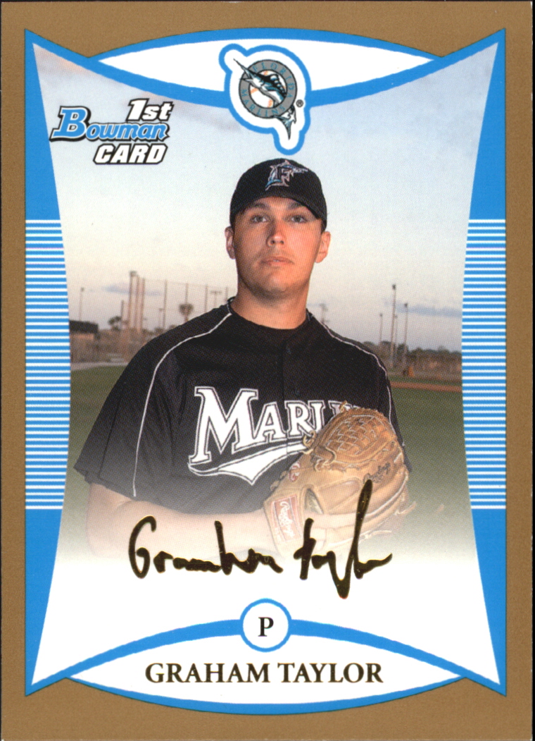 2008 Bowman Baseball "Prospects Gold" Insert Parallel Cards - Picture 134 of 151