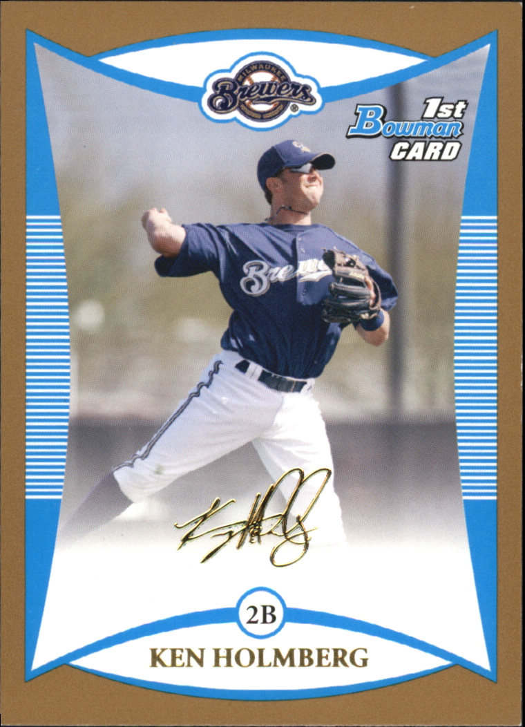 2008 Bowman Baseball "Prospects Gold" Insert Parallel Cards - Picture 136 of 151
