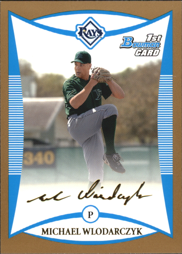 2008 Bowman Baseball "Prospects Gold" Insert Parallel Cards - Picture 142 of 151