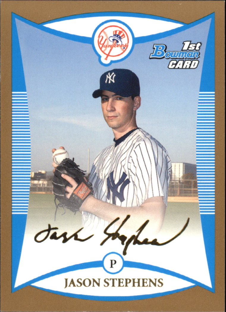 2008 Bowman Baseball "Prospects Gold" Insert Parallel Cards - Picture 146 of 151