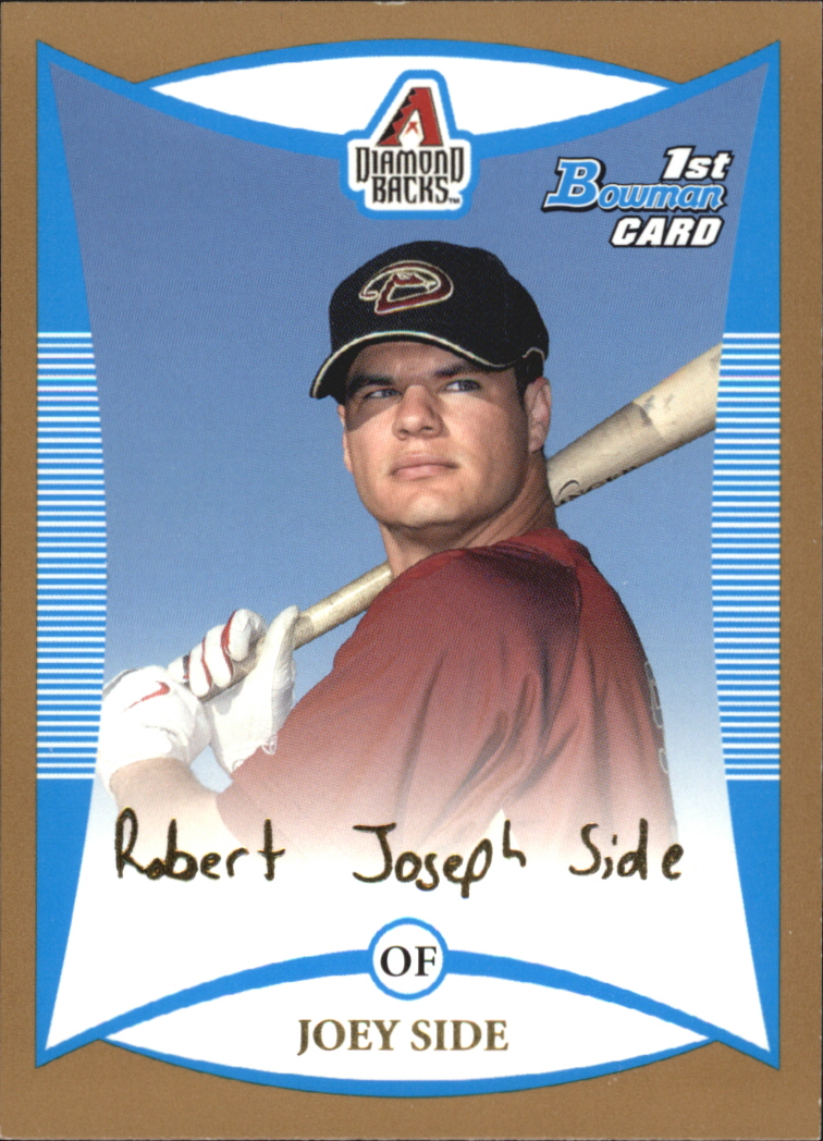 2008 Bowman Baseball "Prospects Gold" Insert Parallel Cards - Picture 148 of 151