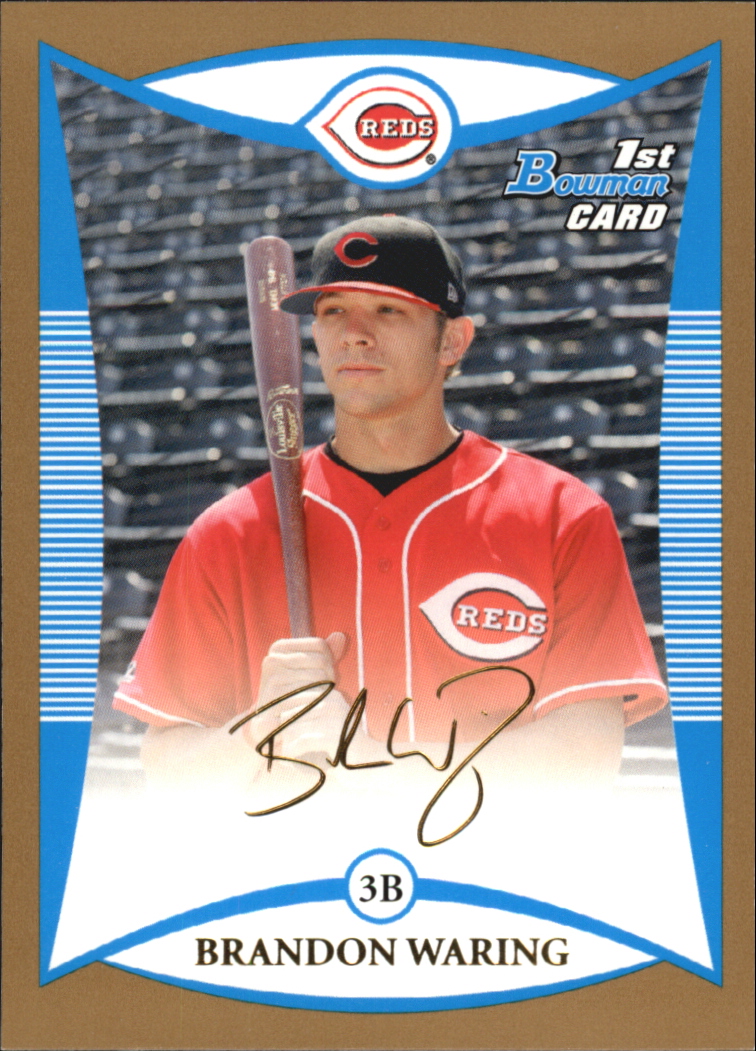 2008 Bowman Baseball "Prospects Gold" Insert Parallel Cards - Picture 150 of 151