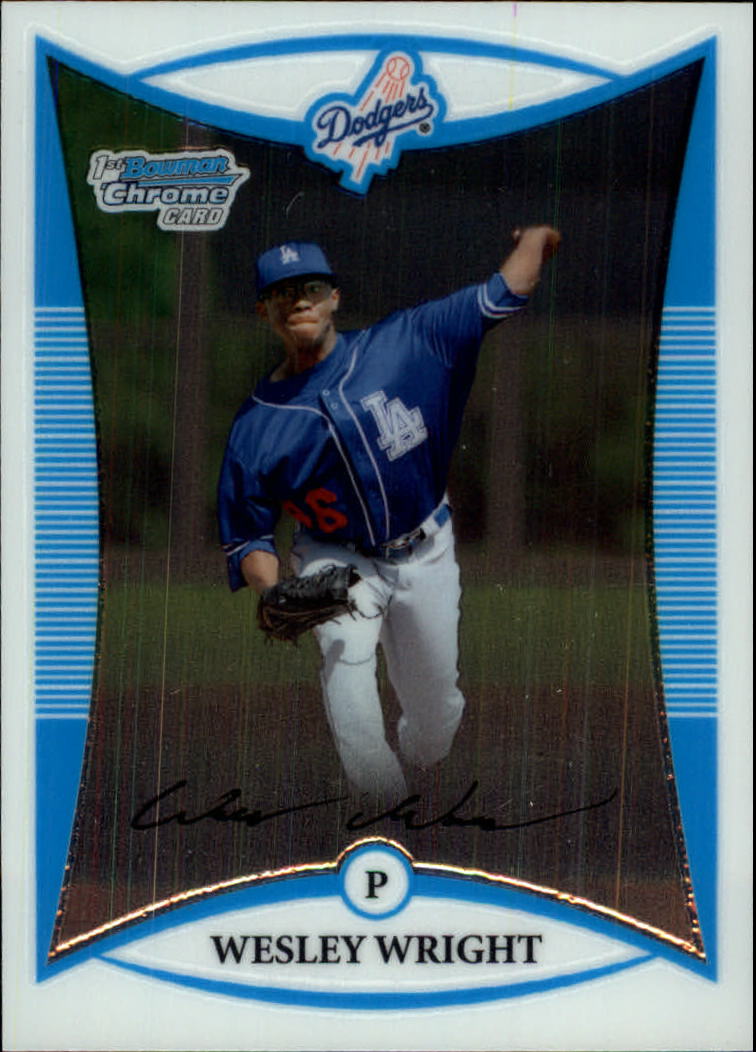 2008 Bowman Chrome Prospects #BCP19 Wesley Wright