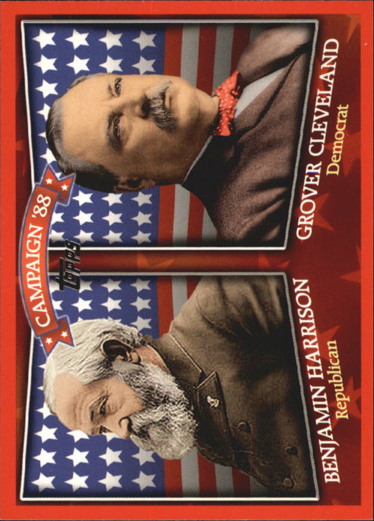2008 Topps Historical Campaign Match-Ups #1888 Benjamin Harrison/Grover Cleveland