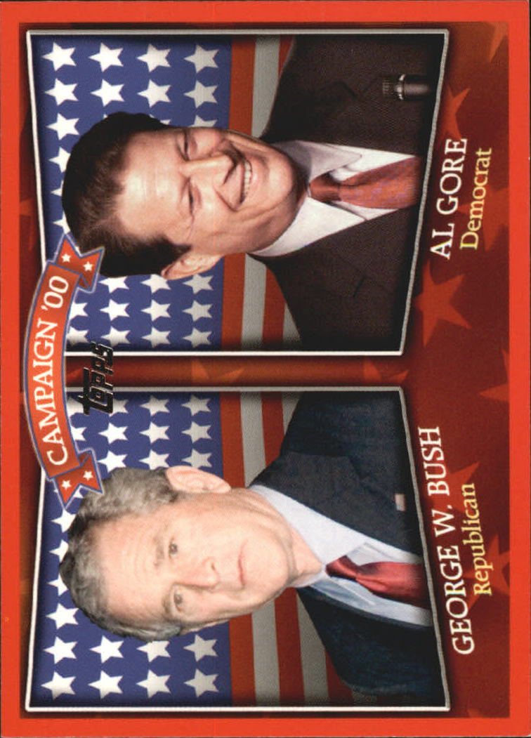 2008 Topps Historical Campaign Match-Ups #2000 George W. Bush/Al Gore