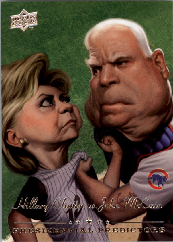 2008 Upper Deck Presidential Running Mate Predictors #PP10A John McCain/Hillary Clinton