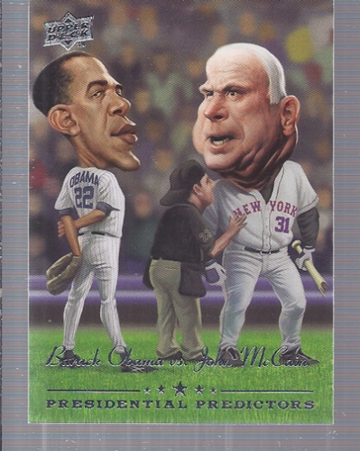 2008 Upper Deck Presidential Running Mate Predictors #PP14 Barack Obama/John McCain