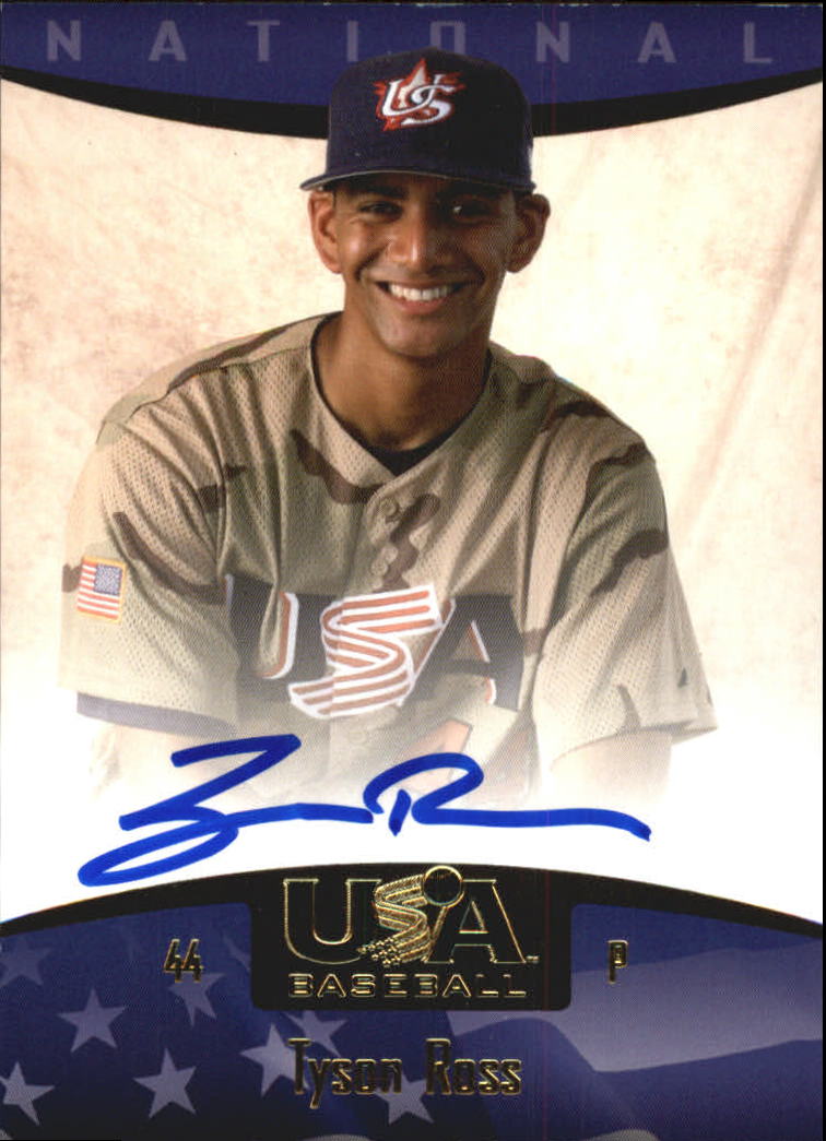 2008 USA Baseball National Team On-Card Signatures #77 Tyson Ross