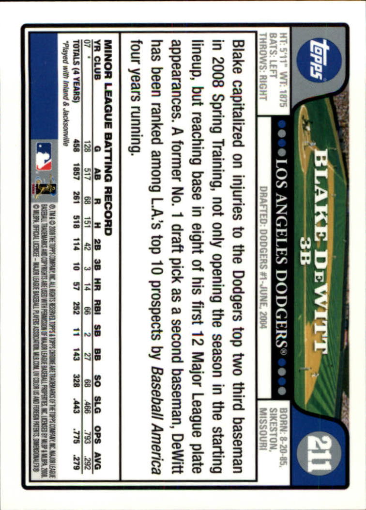 B4865- 2008 Topps Chrome BB Card #s 1-220 +Inserts -You Pick- 15+ FREE US SHIP - Picture 257 of 323