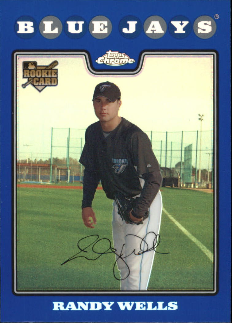 2008 Topps Chrome Blue Refractors #212 Randy Wells