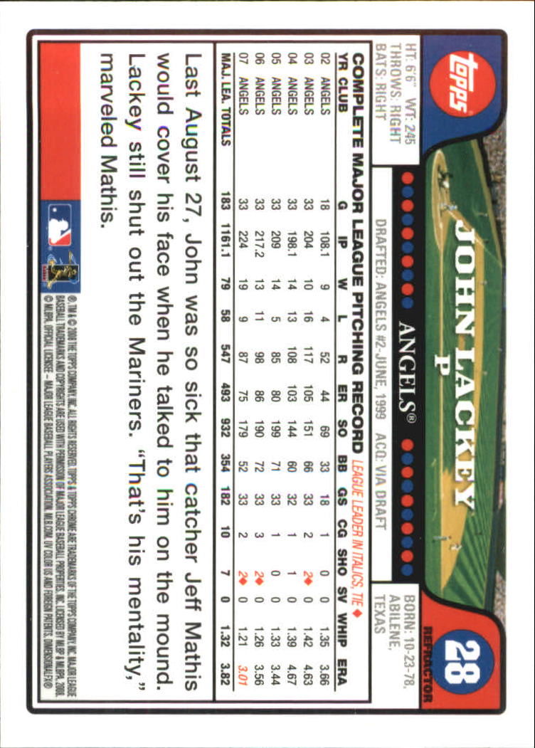 2008 Topps Chrome Baseball Refractor Singles - You Choose - Bild 23 von 266